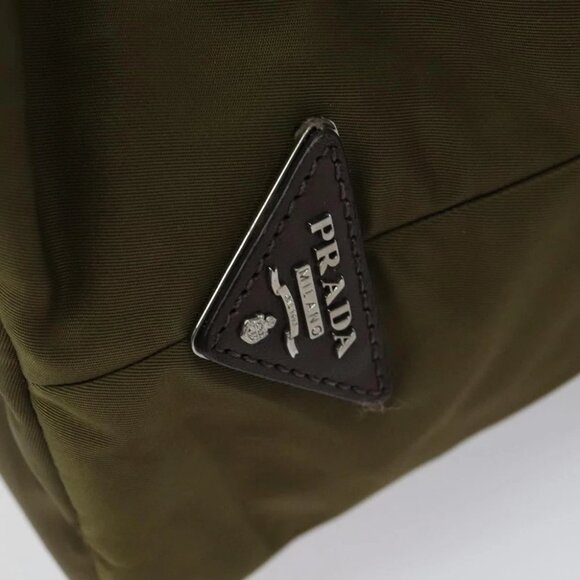 PRADA Hand Bag Nylon 2way Khaki - Picture 11 of 16